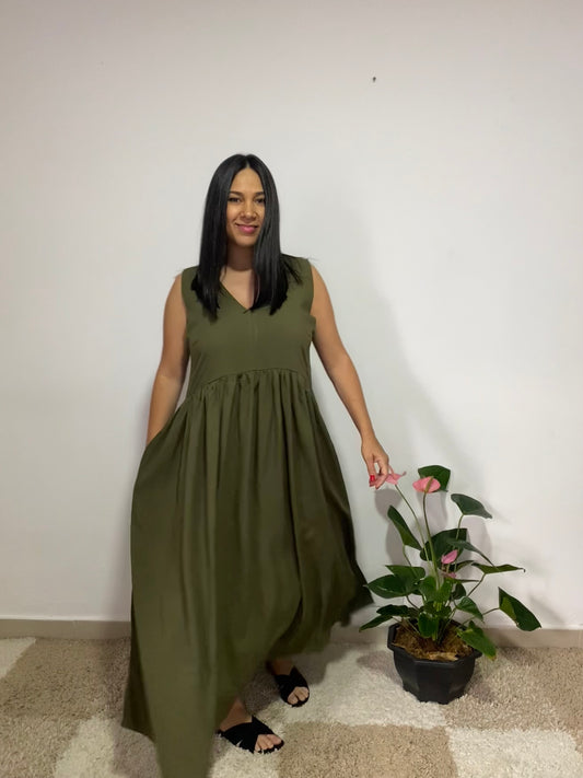 Vestido Luisa Militar